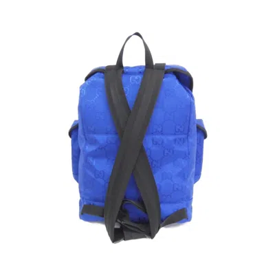 Pre-owned Gucci Blue Nylon Backpack ()