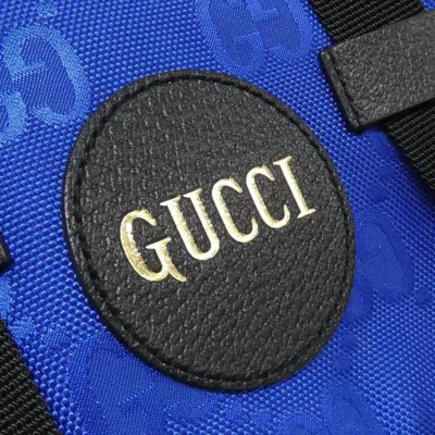 Pre-owned Gucci Blue Nylon Backpack ()