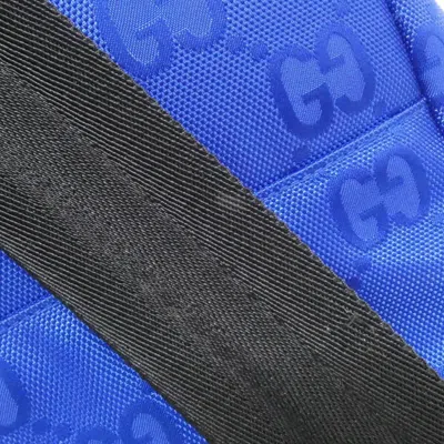 Pre-owned Gucci Blue Nylon Backpack ()