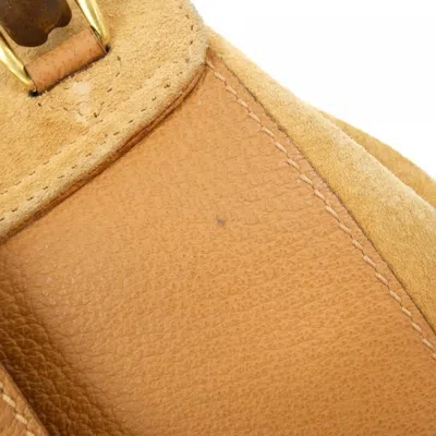 Pre-owned Gucci Brown Suede Backpack ()