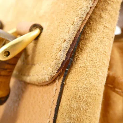 Pre-owned Gucci Brown Suede Backpack ()
