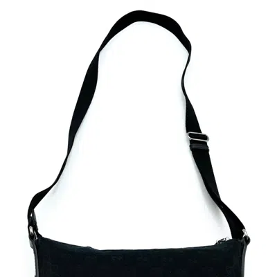 Pre-owned Gucci Gg Canvas Black Gg Canvas Shoulder Bag ()