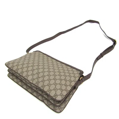 Pre-owned Gucci Ophidia Beige Pvc Shoulder Bag ()