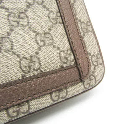 Pre-owned Gucci Ophidia Beige Pvc Shoulder Bag ()