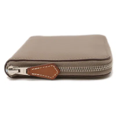 Pre-owned Hermes Etoupe Gray Wallet (bi-fold) ()