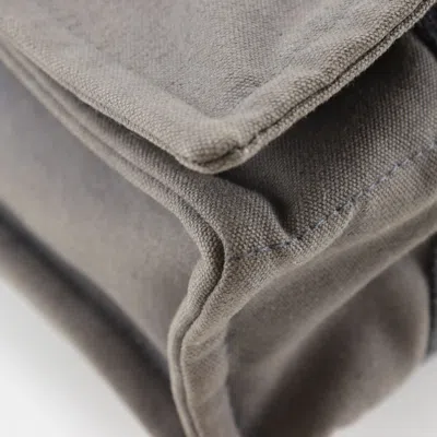 Pre-owned Hermes Fourre Tout Gray Cotton Canvas Shoulder Bag ()