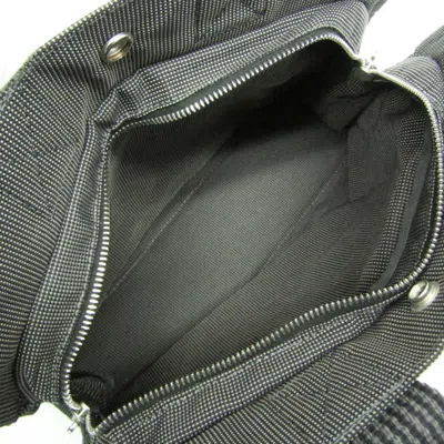 Pre-owned Hermes Her Line Black Gray Polyamide Polyester Tote Bag ()