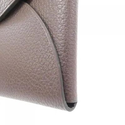Pre-owned Hermes Mocha Coin Purse/coin Case () In Brown