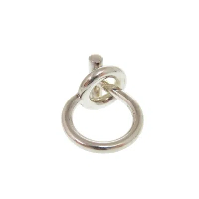 Pre-owned Hermes Silver Silver 925 Band Ring ()