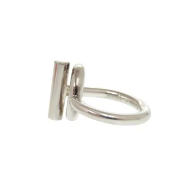 Pre-owned Hermes Silver Silver 925 Band Ring ()
