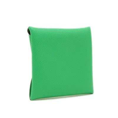 Pre-owned Hermes Vert Coin Purse/coin Case ()