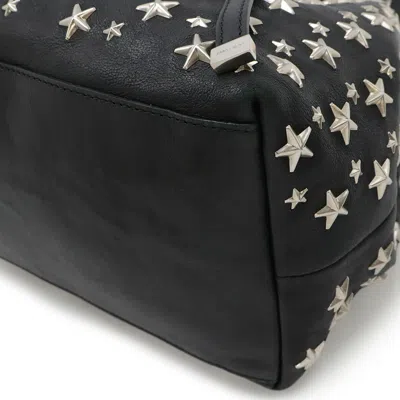 Pre-owned Jimmy Choo Black Leather Shoulder Bag Tote Bag ()