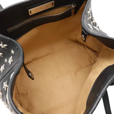 Pre-owned Jimmy Choo Black Leather Shoulder Bag Tote Bag ()