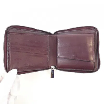 Pre-owned Jimmy Choo Gunmetal Leather Coin Purse/coin Case ()