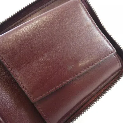 Pre-owned Jimmy Choo Gunmetal Leather Coin Purse/coin Case ()