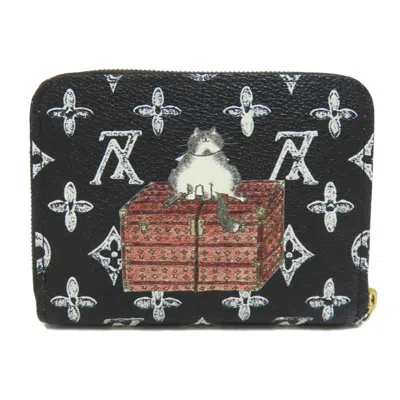 Pre-owned Louis Vuitton Black Canvas Coin Purse/coin Case ()