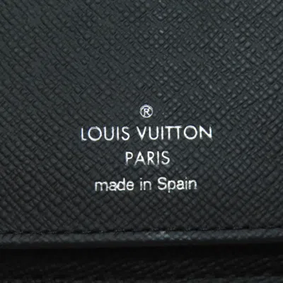 Pre-owned Louis Vuitton Black Damier Graphite Damier Canvas Long Wallet (bi-fold) ()