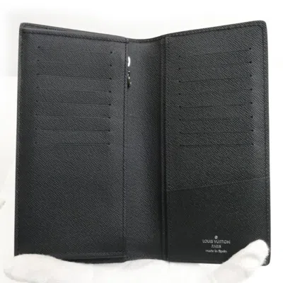 Pre-owned Louis Vuitton Black Epi Leather Long Wallet (bi-fold) ()