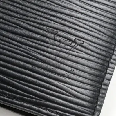 Pre-owned Louis Vuitton Black Epi Leather Long Wallet (bi-fold) ()