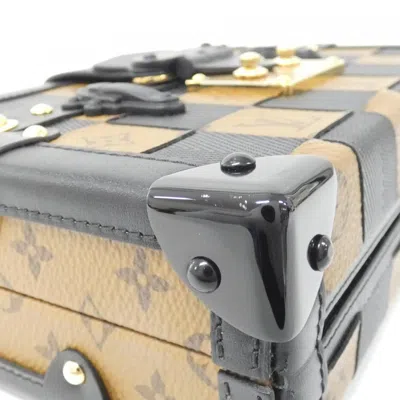Pre-owned Louis Vuitton Black Marron Monogram Reverse Monogram Reverse Shoulder Bag ()