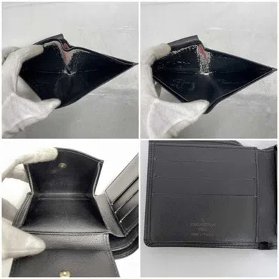 Pre-owned Louis Vuitton Black Noir Epi Leather Wallet (bi-fold) ()