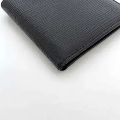 Pre-owned Louis Vuitton Black Noir Epi Leather Wallet (bi-fold) ()