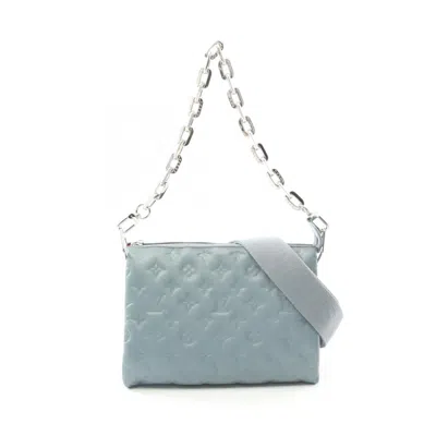 Pre-owned Louis Vuitton Blue Leather Shoulder Bag ()