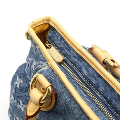 Pre-owned Louis Vuitton Blue Monogram Denim Handbag Shoulder Bag Tote Bag ()