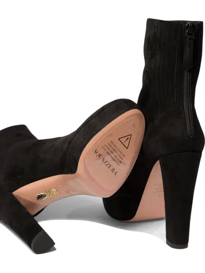 Aquazzura Saint Honore 120 Platform Suede Boots