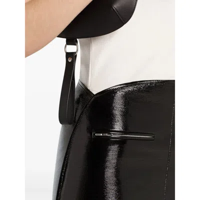 Courrèges Courreges Black Cotton Blend Skirt