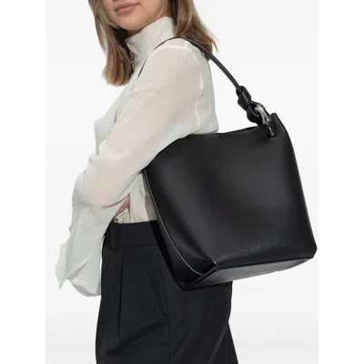 Jw Anderson Borsa A Secchiello In Pelle Nera  Donna In Black