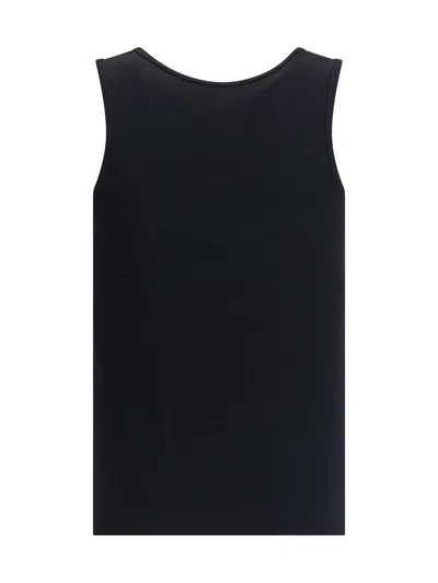 Balenciaga Women Logo Tank Top In Black