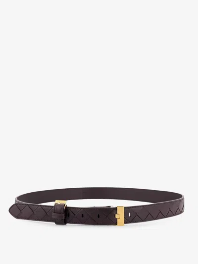 Bottega Veneta Women Leather Belt With Intrecciato Motif