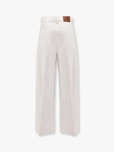 Brunello Cucinelli Women Cotton And Linen Trouser
