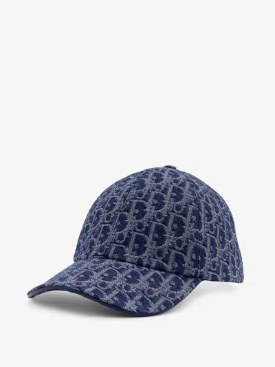 Dior Women D-player Denim Oblique Baseball Hat