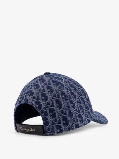 Dior Women D-player Denim Oblique Baseball Hat