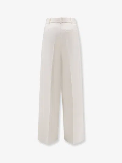 Dior Women Virgin Wool Trousers In Neutral
