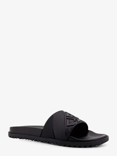 Fendi Men Ff Rubber Slides