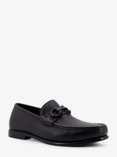 Ferragamo Men Crown Leather Loafers