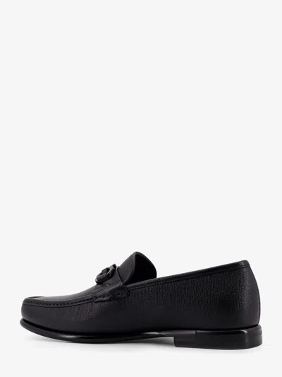 Ferragamo Men Crown Leather Loafers