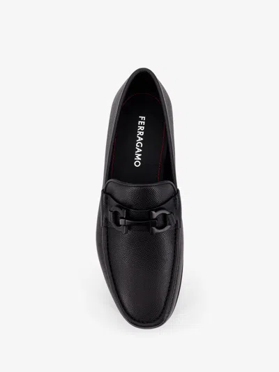 Ferragamo Men Crown Leather Loafers