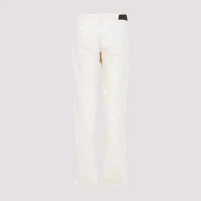 Giorgio Armani Straight-leg Trousers In Luxurious Cotton-silk Blend