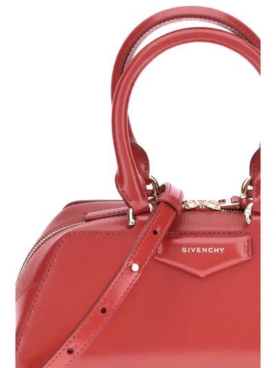 Givenchy Antigona East-west Mini Handbag In Red