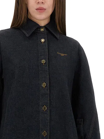 Givenchy Collared Neck Structured Long Sleeves Top
