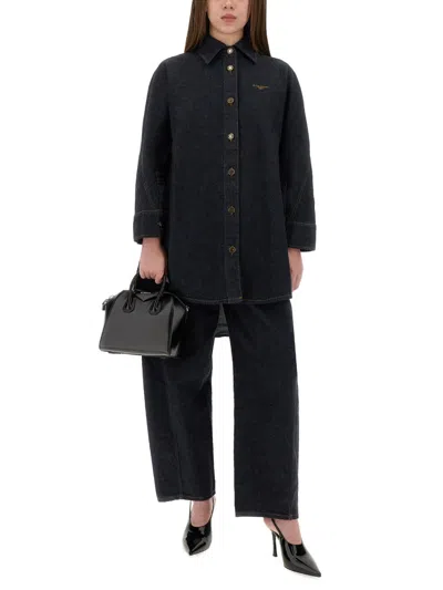 Givenchy Collared Neck Structured Long Sleeves Top