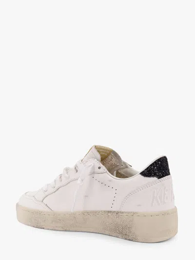 Golden Goose Deluxe Brand Women Ballstar 2 Low-top Leather Sneakers With Used Effect In White