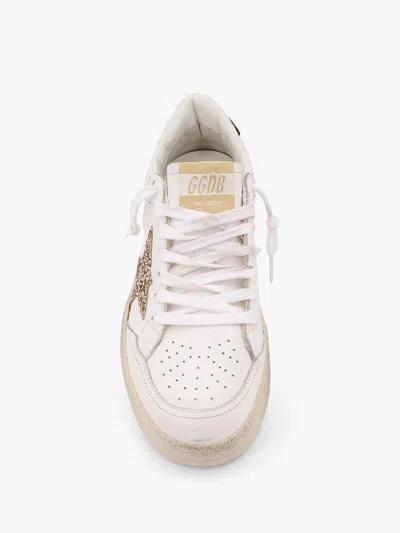 Golden Goose Deluxe Brand Women Ballstar 2 Low-top Leather Sneakers With Used Effect In White