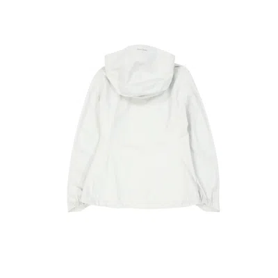 Herno White Water-repellent Rain Jacket With Non-detachable Hood