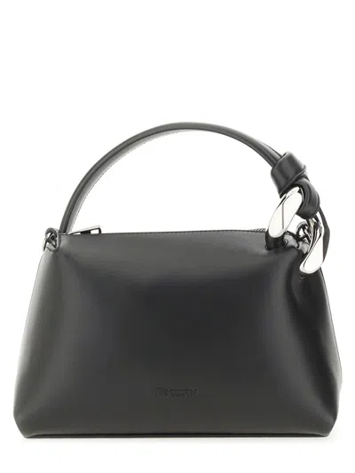 Jw Anderson Shoulder Bag With Adjustable Strap And Metal Hardware In Black