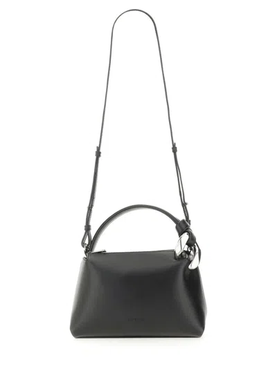 Jw Anderson Shoulder Bag With Adjustable Strap And Metal Hardware In Black